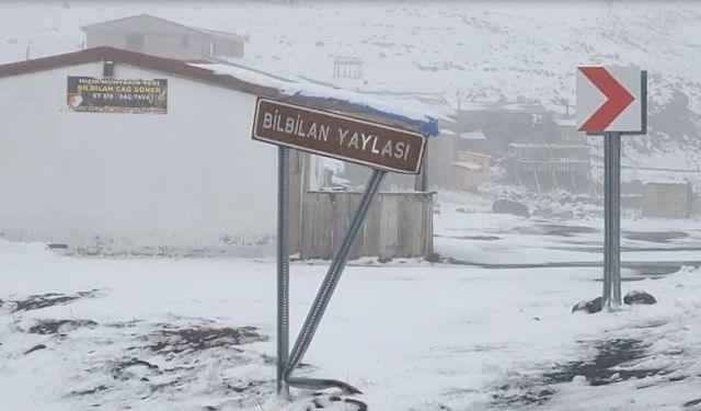 Bülbülan Yaylası Beyaza Büründü