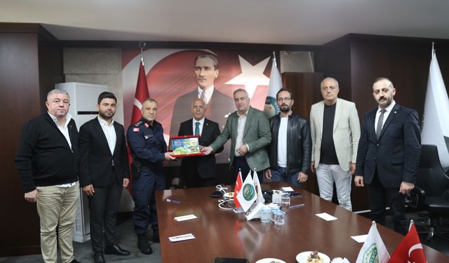 İl Jandarma Komutanı Başkonak’tan Ticaret Borsası’na Ziyaret