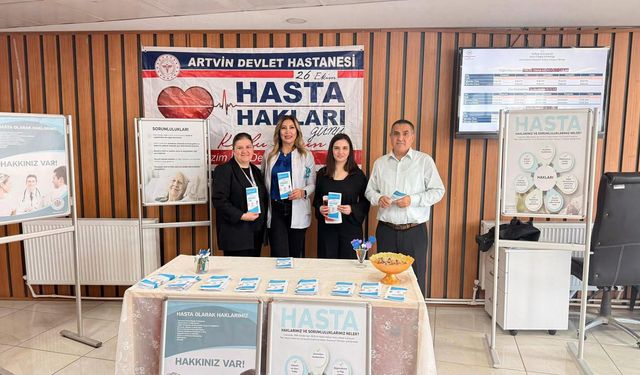 Artvin Devlet Hastanesi’nde Hasta Hakları Günü Farkındalığı