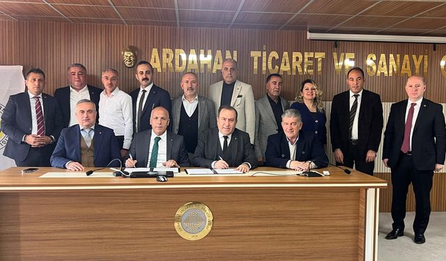 Artvin ve Ardahan Ticaret Odaları Kardeş Oda Oldu