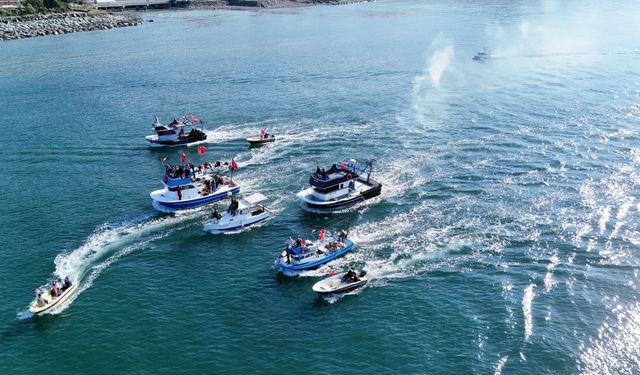 Artvin’de Tekneler Gazze İçin Açıldı