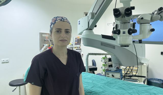 Trabzon'da tek gözüne yapılan kornea nakli 71 yaşındaki hastaya umut oldu