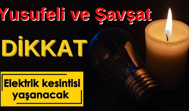 İki İlçede Elektrik Kesintisi