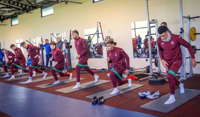 Trabzonspor, Galatasaray maçının hazırlıklarını sürdürdü