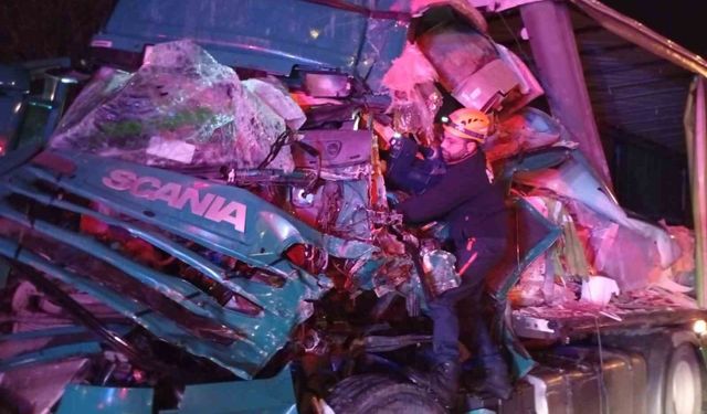 Rize'de tır kazası: 1 yaralı