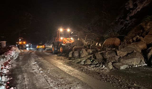 Artvin'de Heyelan: Borçka-Hopa Karayolu Ulaşıma Kapandı