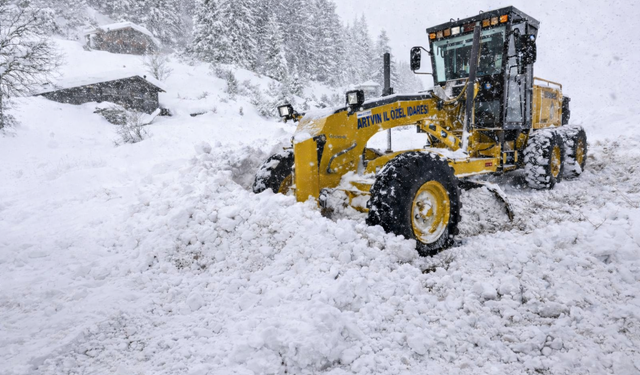 Artvin’de 203 Köy Yolu Ulaşıma Kapalı