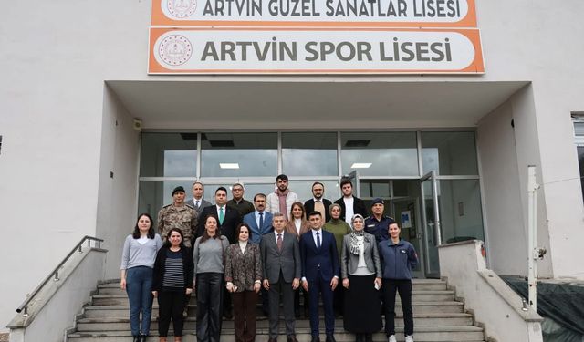 Artvin Spor Lisesi ve Güzel Sanatlar Lisesine Ziyaret