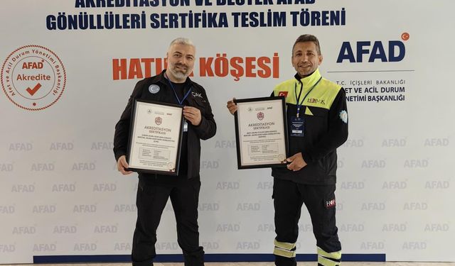 ÇAK ve HOPAK AFAD Akreditasyonuyla Taçlandı