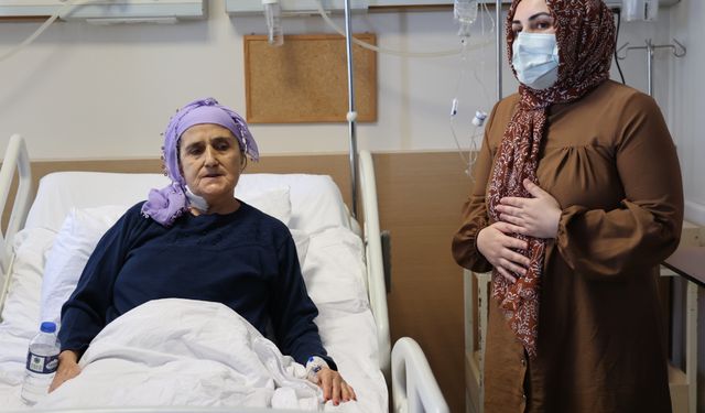 Samsun'da gelin kayınvalidesine karaciğerini verdi