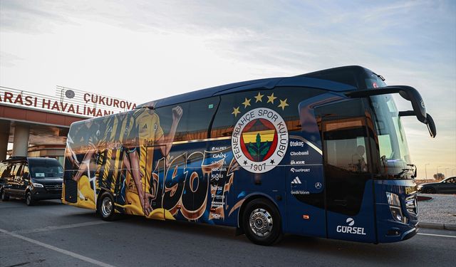 Süper Kupa'da yarın karşılaşacak Fenerbahçe ve Samsunspor kafileleri Adana'ya geldi