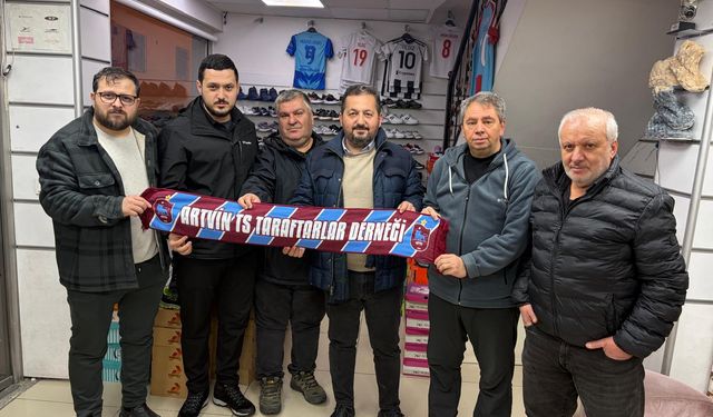 Trabzonspor Eski Yöneticisi Güven, Artvin Trabzonspor Taraftarlar Derneği Yönetimiyle Bir Araya Geldi