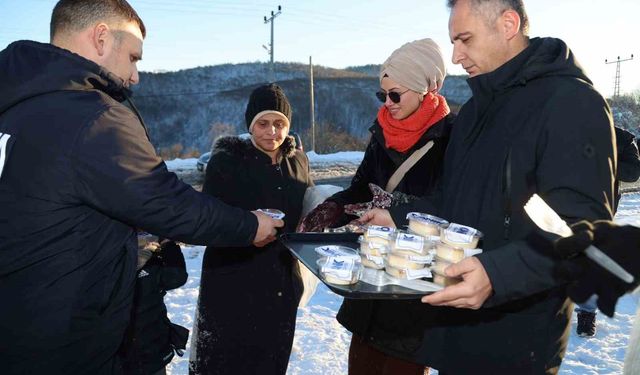 Canik'te gönülleri ısıtan ikram