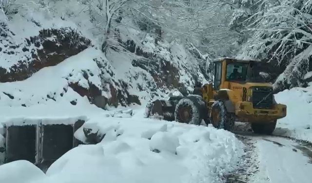 Trabzon'da 24 mahalle yolu kar nedeniyle ulaşıma kapandı