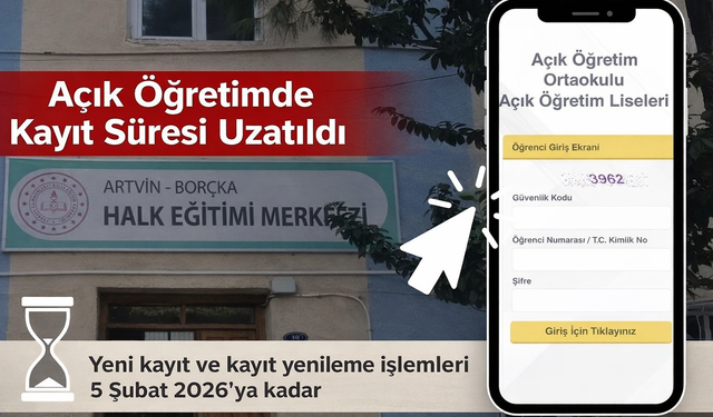 Açık Öğretimde 2. Dönem Kayıtları Uzatıldı
