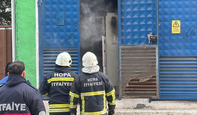 Hopa’da Trafo Patlaması Korku Yarattı