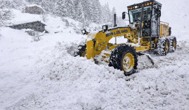 10 Köy Yolu Ulaşıma Kapandı