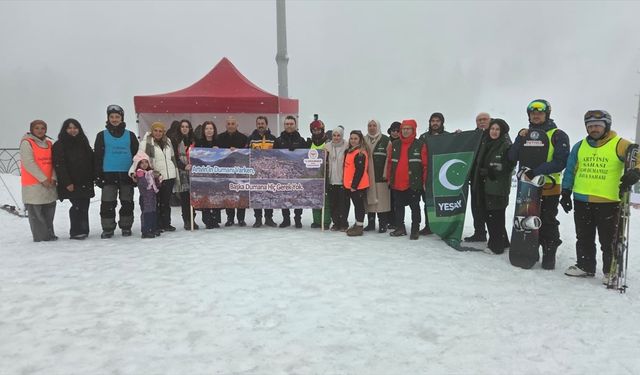 Artvin Atabarı Kayak Merkezi'nde Sigaranın Zararlarına Dikkat Çekildi