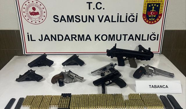 Samsun'da çok sayıda mühimmat ele geçirildi, 1 kişi tutuklandı