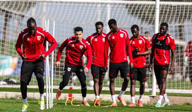 Samsunspor, Shkendija maçının hazırlıklarını tamamladı