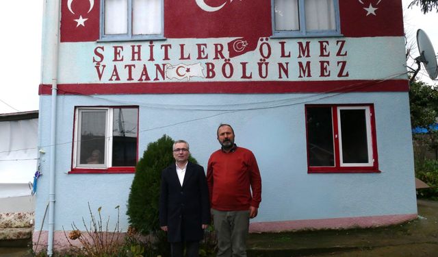 Trabzon'da belediye ekiplerinden şehit aileleri ve gazilere ziyaret