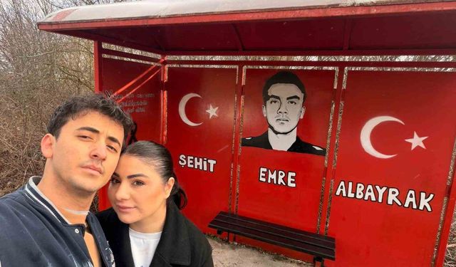 Ladik'te anlamlı çalışma: Şehidin ismi durağa kazındı