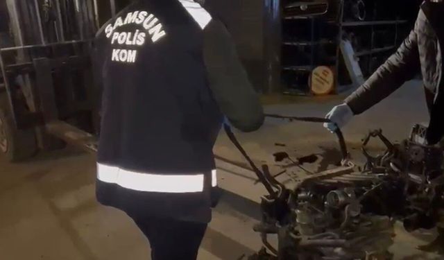Samsun'da 5 milyonluk kaçak motor operasyonu