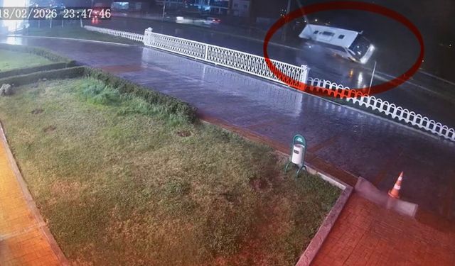 Samsun'da 7 kişinin yaralandığı kazanın kamera görüntüsü ortaya çıktı