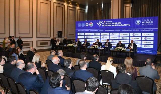 Uluslararası Trabzon Yarı Maratonu'nun tanıtım toplantısı yapıldı
