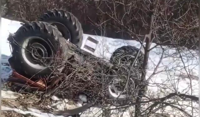 Traktör Devrildi, Köy Muhtarı Hayatını Kaybetti