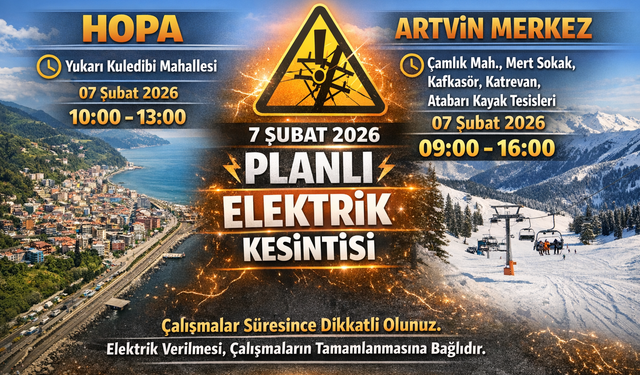 Hopa ve Merkez’de Planlı Çalışma
