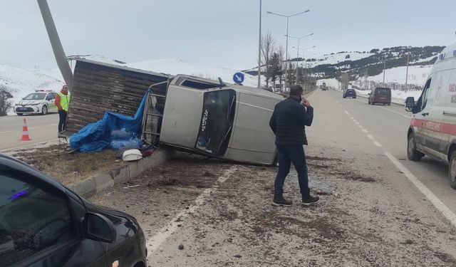Erzurum'da otomobil ile pikap çarpıştı, 1 kişi öldü
