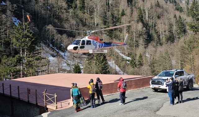 Kaçkar Dağları'nda 'heliski' heyecanı sona erdi