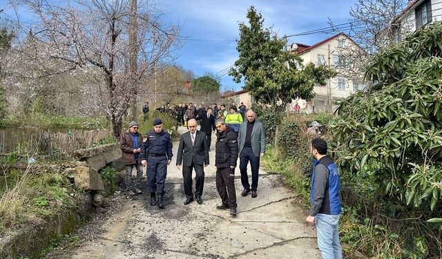 Ordu'da heyelan meydana gelen mahalledeki 3 ev tahliye edildi