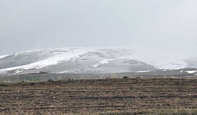 Ardahan'ın yüksek kesimlerinde kar etkili oldu