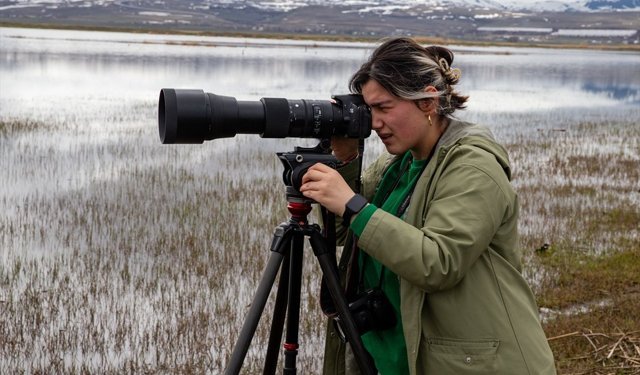 Erzurum'da sulak alanda kuş gözlem etkinliği yapıldı