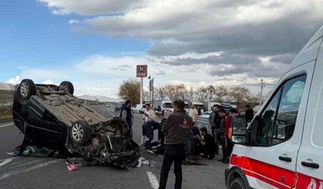 Otomobil takla attı; 4 yaralı