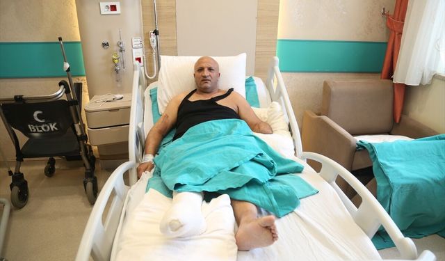 Elektrik akımında bir kolunu kaybetti, 'kesilecek' denilen ayağı Erzurum'da kurtarıldı