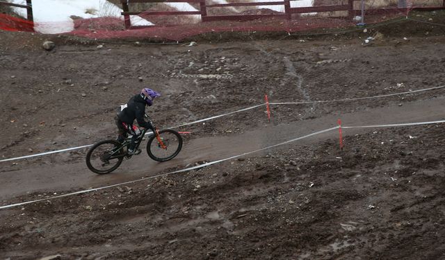 Erzurum'da Downhill Türkiye Şampiyonası yapıldı