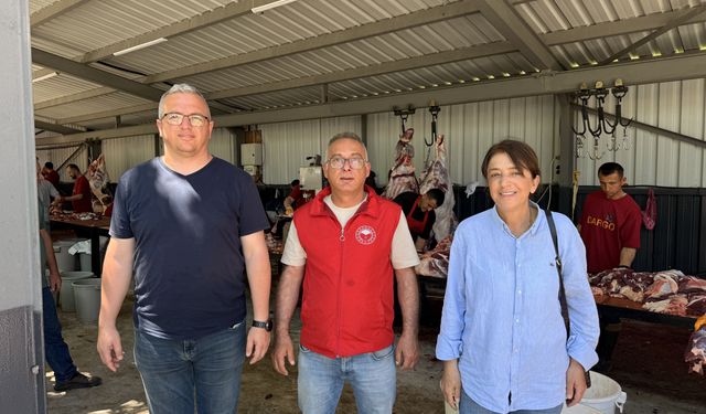 Samsun'da kurban kesim alanları denetlendi