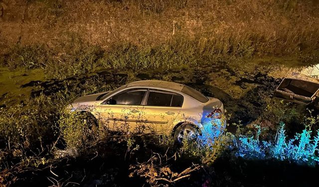 Samsun'da tarlaya giren otomobilin sürücüsü yaralandı