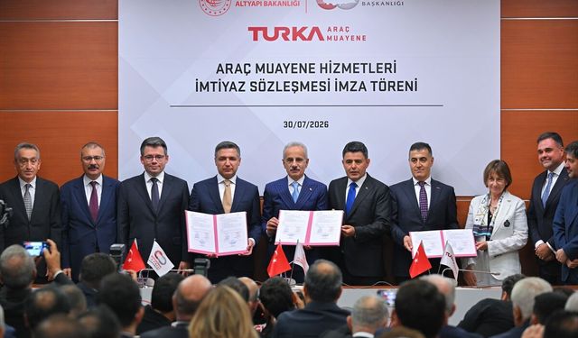 Araç muayene hizmetlerinde 20 yıllık yeni dönemin sözleşmeleri imzalandı