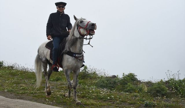 Gümüşhane'nin 1800 rakımlı yaylasında 'Kadırga Otçu Şenliği' düzenlendi