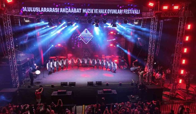 34. Uluslararası Akçaabat Müzik ve Halk Oyunları Festivali sona erdi