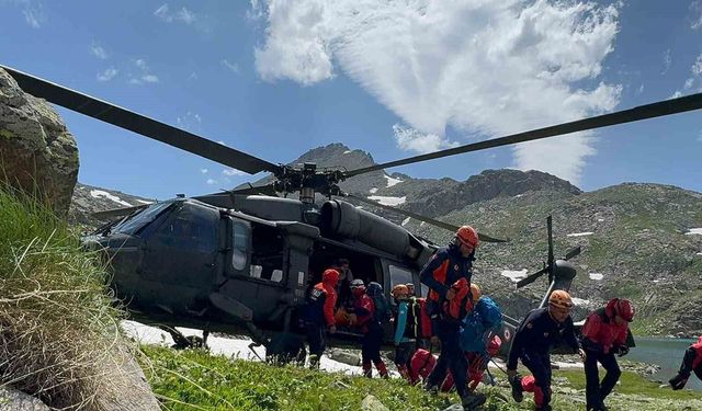 Verçenik Dağı'nda nefes kesen kurtarma