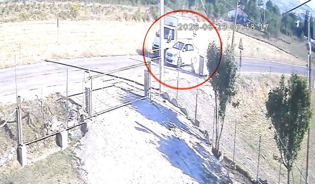 Kamyoneti sollayan otomobil başıboş sokak köpeğine çarptı: O anlar kamerada