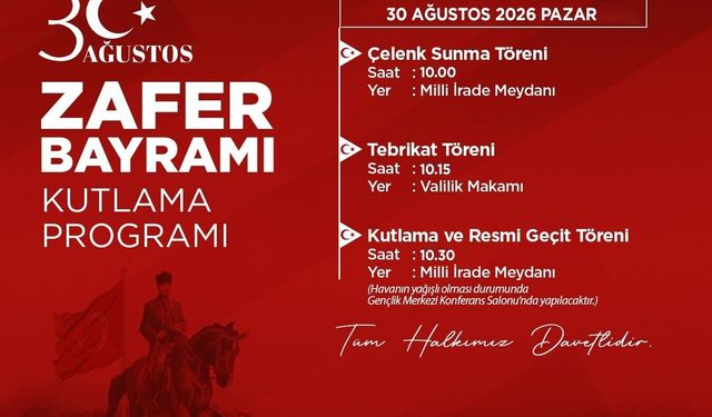 Zafer Bayramı’nın 104. Yılı Artvin’de Kutlanacak