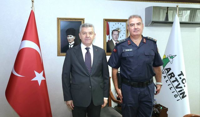 İl Jandarma Komutanı Musa Atar’dan Vali Ergün’e Ziyaret