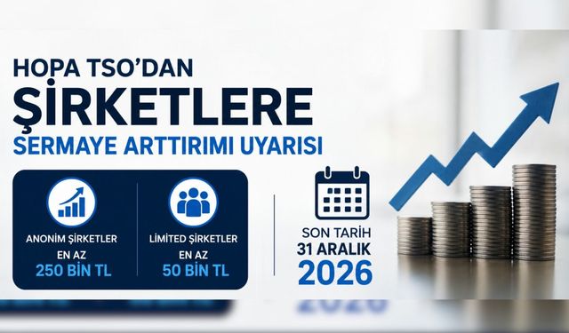 Hopa TSO’dan Şirketlere Sermaye Artırımı Uyarısı