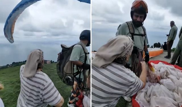 Karadenizli Kadınların Yamaç Paraşütü Şaşkınlığı